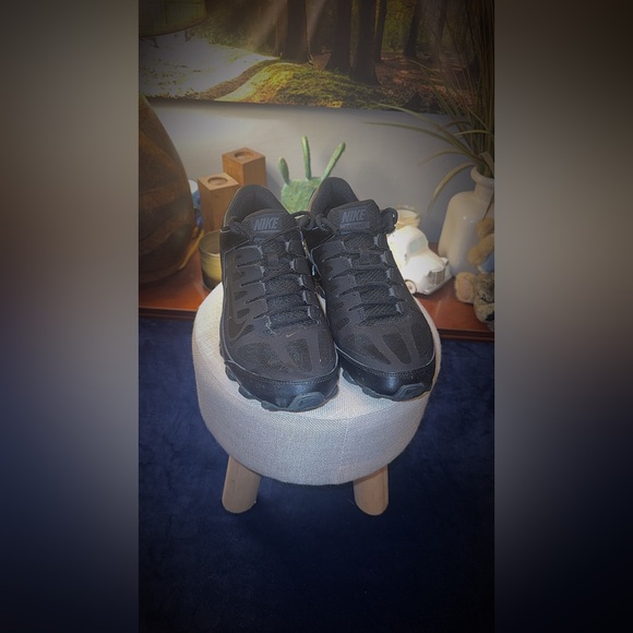 Nike Black Athletic Shoes with Classic Basketball Silhouette - Picture 1 of 9